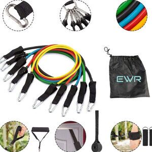 Resistance Exercise Band Set 11pc Thumbnail